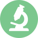 Microscope icon representing lab-confirmed alcohol and drug testing at Eudaimonia Recovery Homes.