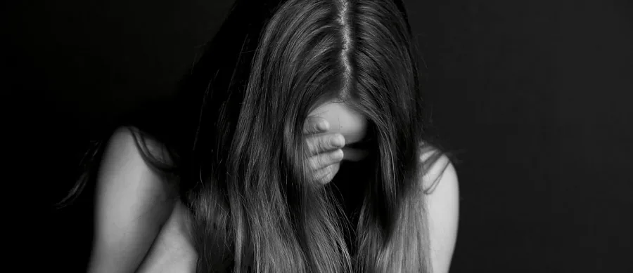 ashamed woman
