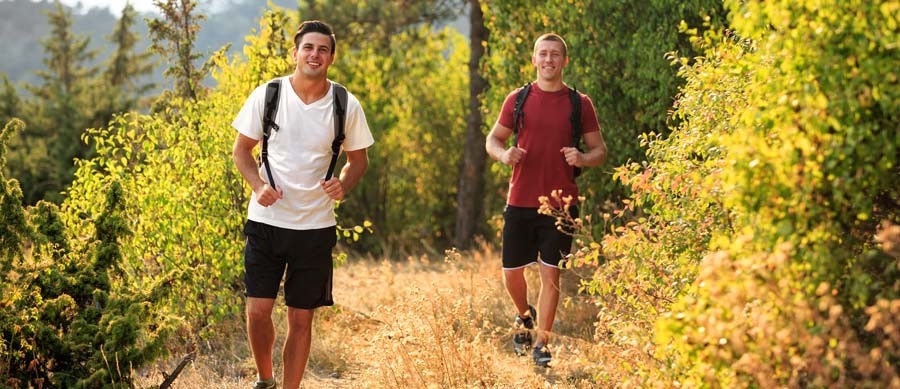 friends hiking
