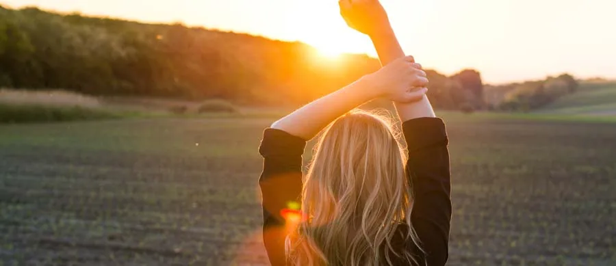 woman enjoys her sobriety