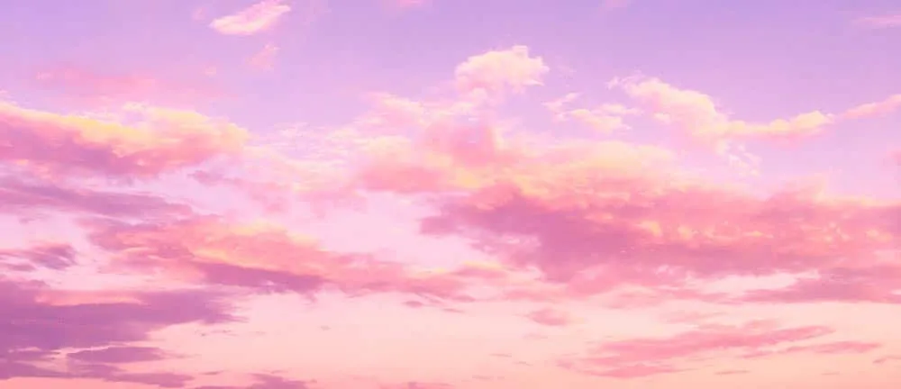pink clouds in the sky