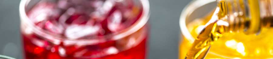Club soda with flavored syrup
