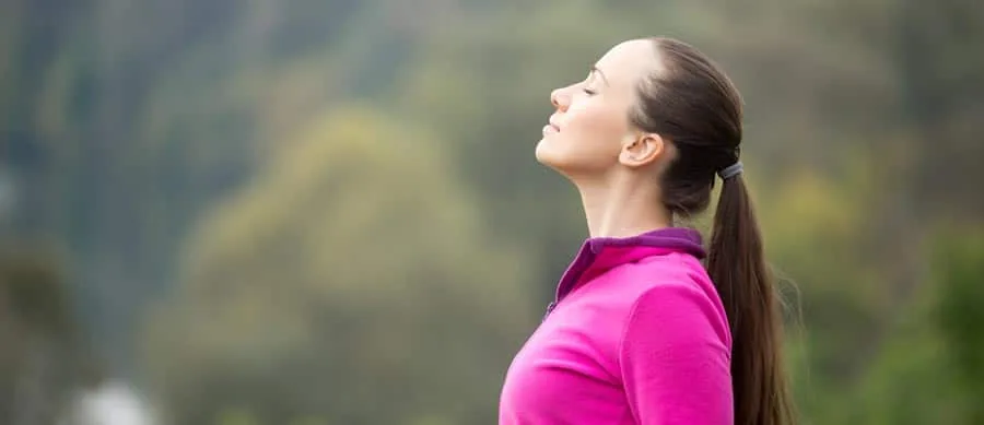 woman working on her stress relief