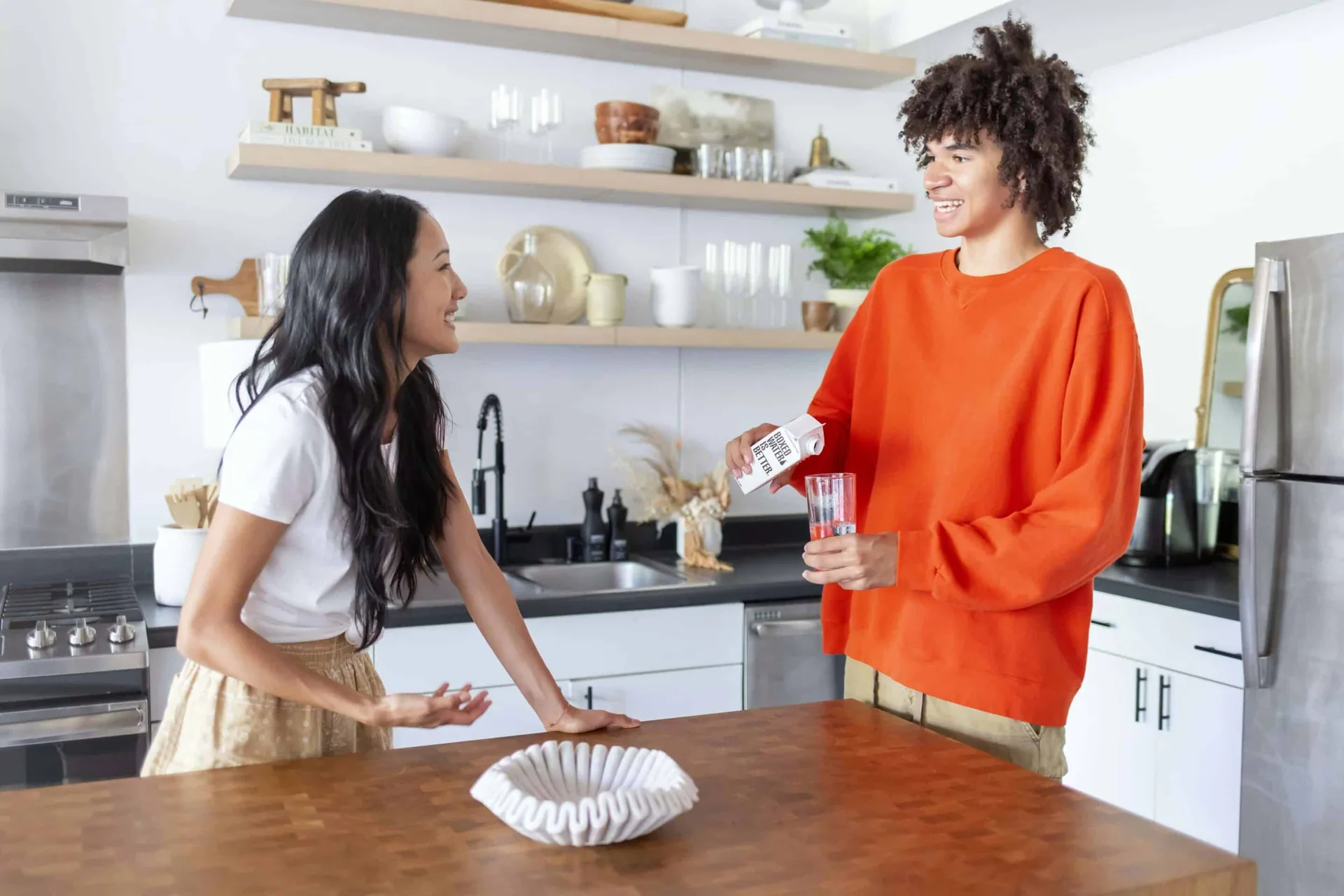 Family communication at home during structured sober living.