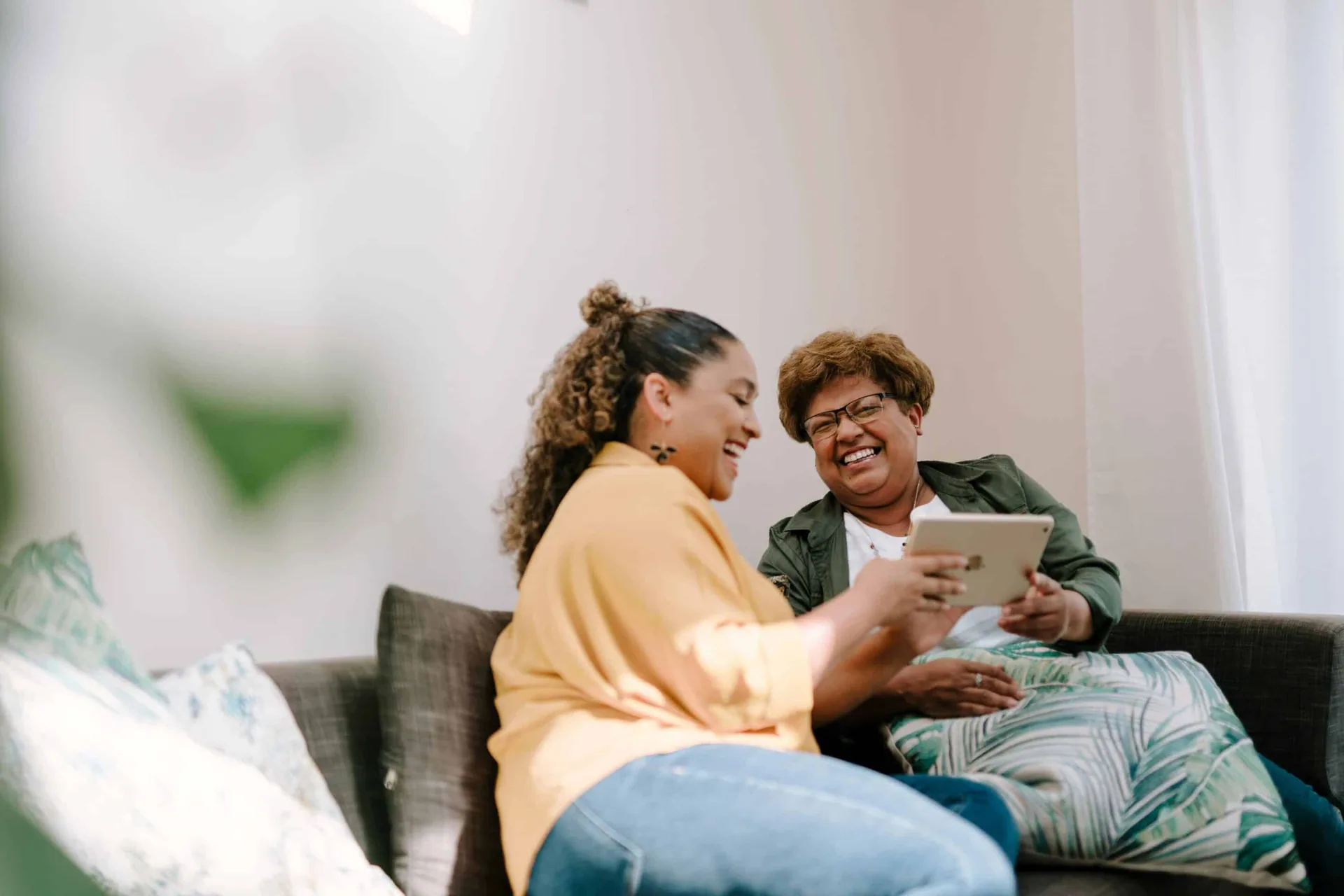 Family members enjoying quality time together during sober living support.