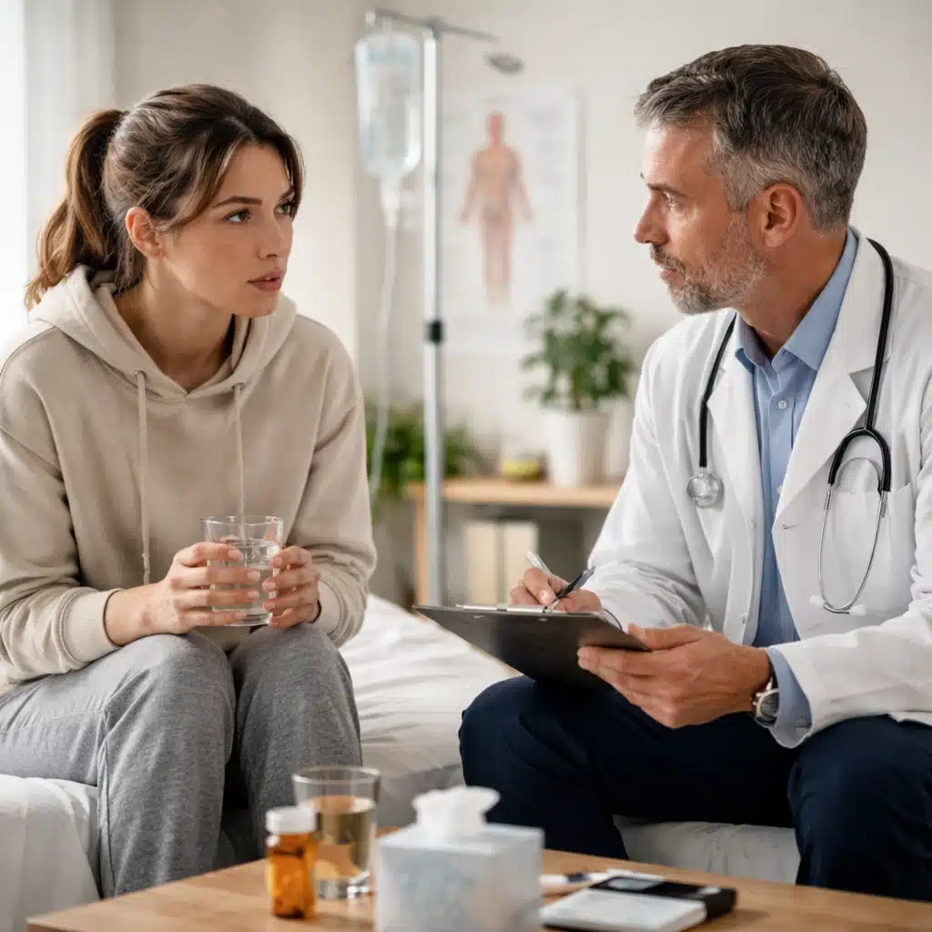 Woman discussing tramadol withdrawal and detox options with a medical professional
