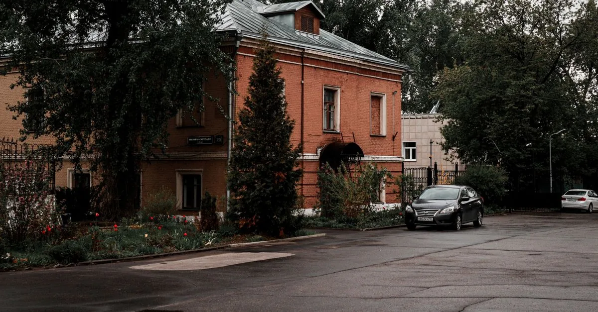 Explore the charm of Moscow with this historic red brick building set in a quiet urban environment.